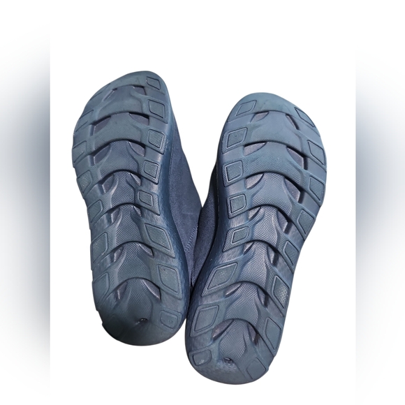 Skechers Goga Max Women’s 7.5 Navy Suede Faux Fur Ankle Boots Winter Comfort Y2K - Picture 6 of 8